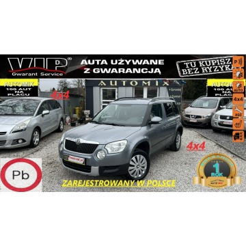Škoda Yeti - Skoda Yeti 4x4 1.8 Benzyna * Nowy Rozrząd * 219 Tyś / Gwarancja 2 SZT!