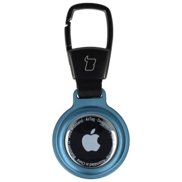 Etui Bizon Case Locator Magnetic do Apple AirTag, niebieskie