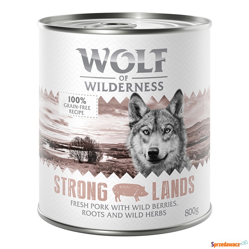 Wolf of Wilderness Adult, 6 x 800 g - Strong... - Karmy dla psów - Bielsko-Biała