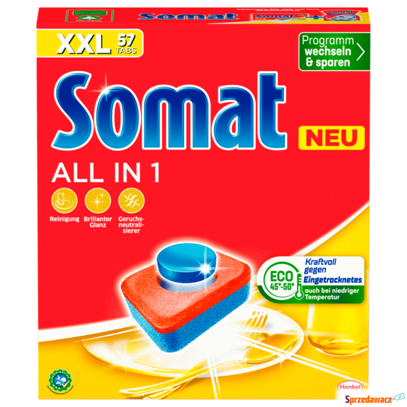 Tabletki do zmywarki Somat all in one 57 tabletek... - Preparaty do zmywarek - Imielno