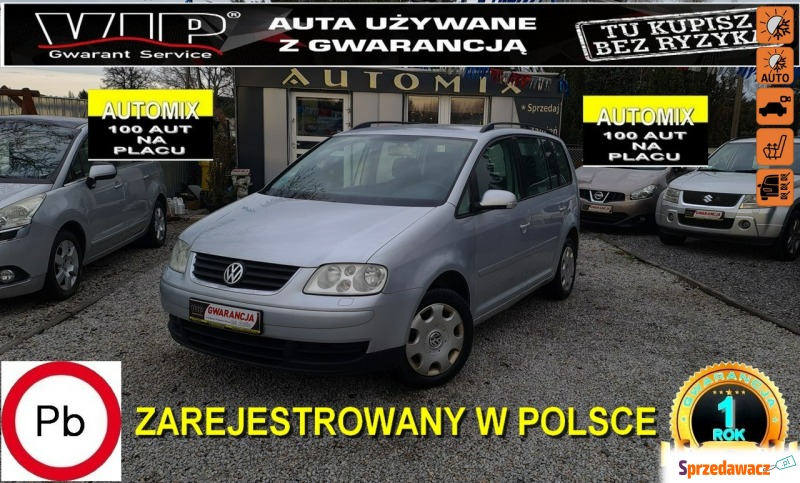 Volkswagen Touran  Minivan/Van 2003,  1.6 benzyna - Na sprzedaż za 11 900 zł - Świdnica