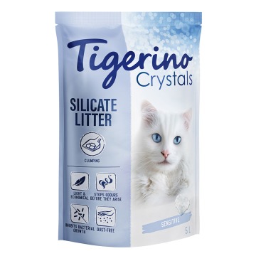 Tigerino Crystals, żwirek dla kota zbrylający się - Sensitive, bezzapachowy - 5 l