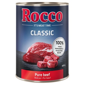 Pakiet mieszany Rocco Classic, 12 x 400 g - Czysta wołowina