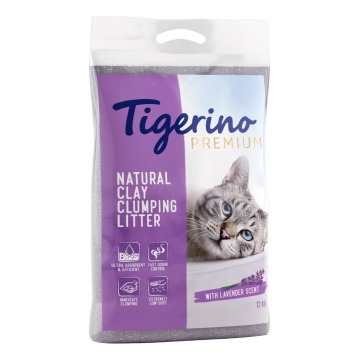 Tigerino Premium, żwirek dla kota - zapach lawendy - 12 kg