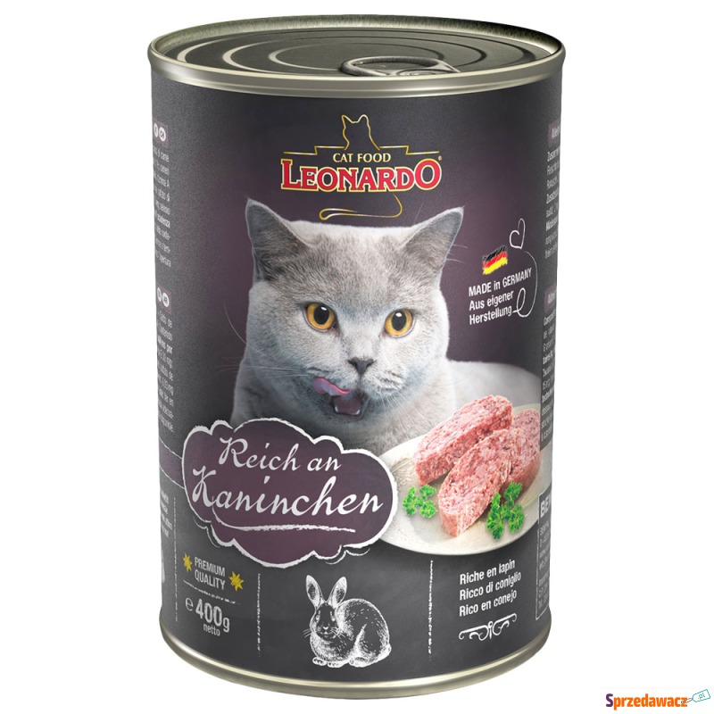 Leonardo All Meat, 6 x 400 g - Królik - Karmy dla kotów - Gliwice