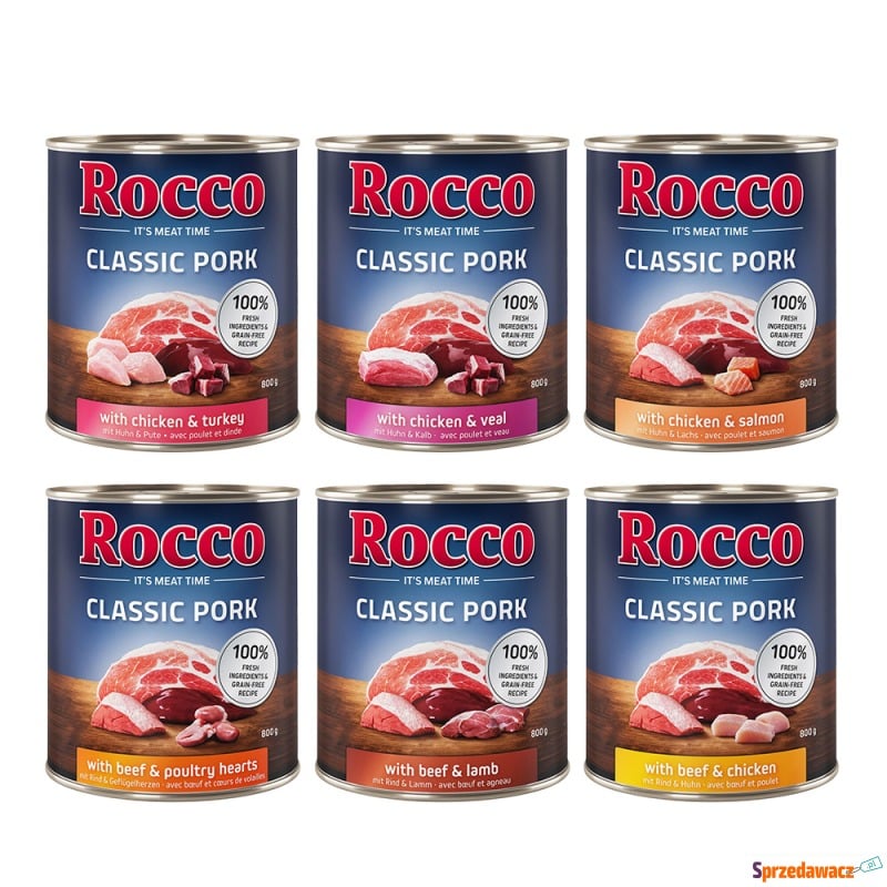 Korzystny pakiet Rocco Classic Pork, 12 x 800... - Karmy dla psów - Kołobrzeg