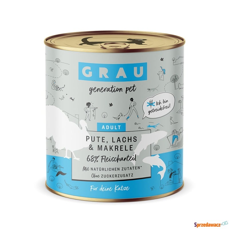 Korzystny pakiet GRAU Adult, bez zbóż, 12 x 800... - Karmy dla kotów - Sochaczew