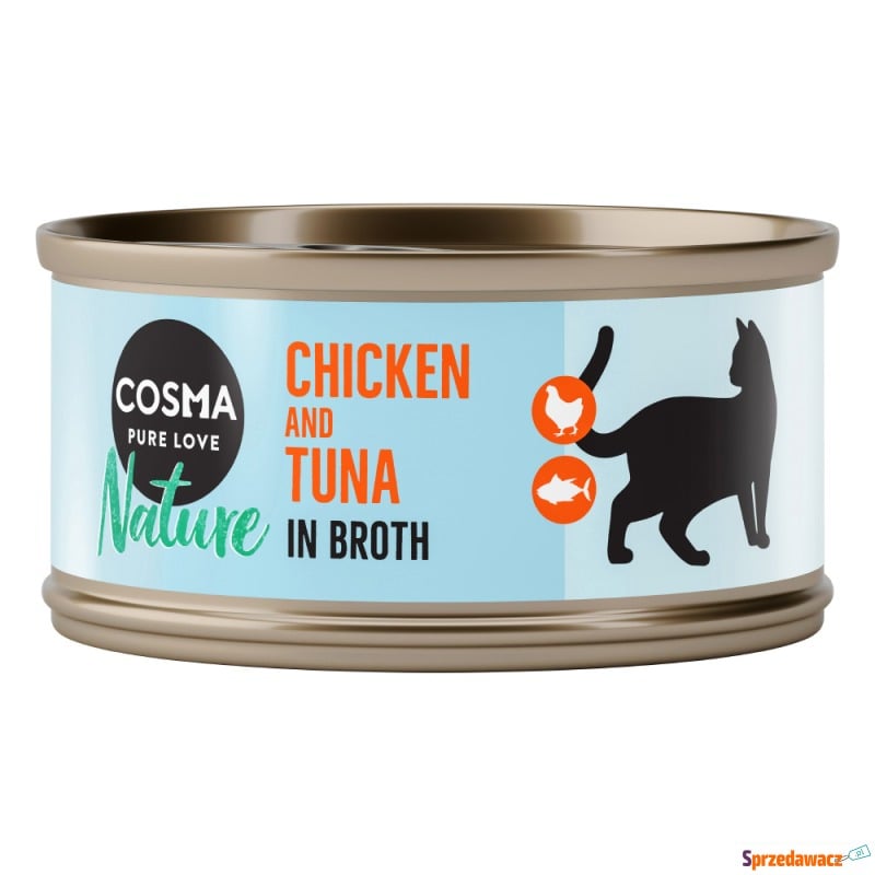 Pakiet Cosma Nature, 24 x 70 g - Pierś z kurczaka... - Karmy dla kotów - Olsztyn