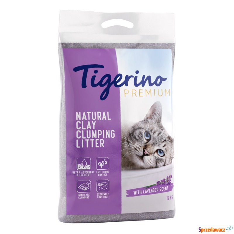 Tigerino Premium, żwirek dla kota - zapach la... - Żwirki do kuwety - Nowy Sącz