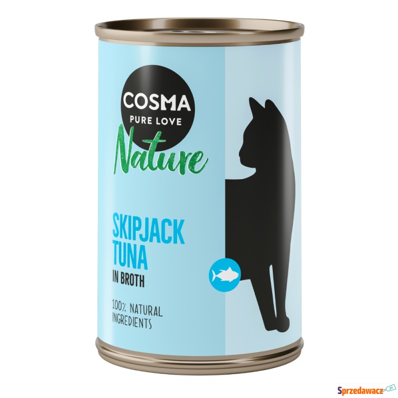 Pakiet Cosma Nature, 12 x 140 g - Tuńczyk bonito - Karmy dla kotów - Gliwice