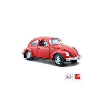  Model kompozytowy Volkswagen Beetle 1973 czerwony Maisto
