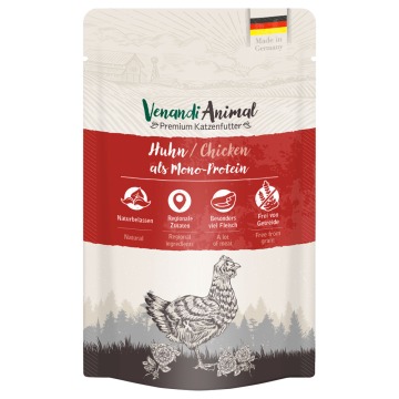 Venandi Animal Monoprotein 24 x 125 g Economy Pack - Kurczak