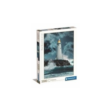  Puzzle 1000 HQ Lightouse in the Storm Clementoni