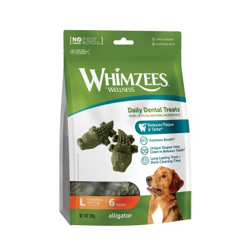 Whimzees by Wellness Alligator Snack - 2 x rozmiar L