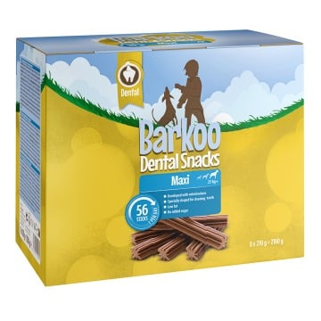 Korzystny pakiet Barkoo Dental Snacks - Dla psów dużych, 2,16 kg, 56 szt.