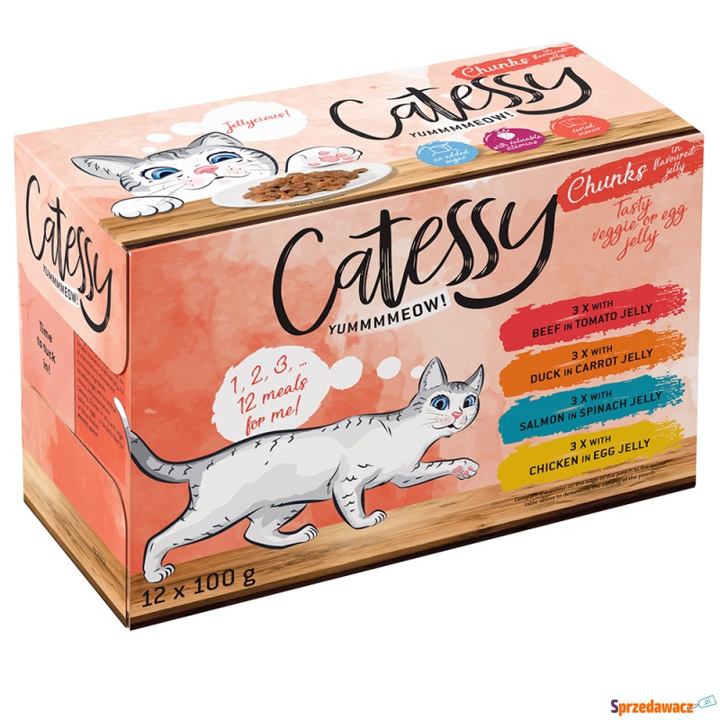 Megapakiet Catessy Saszetki, 96 x 100 g - Kaw... - Karmy dla kotów - Grudziądz