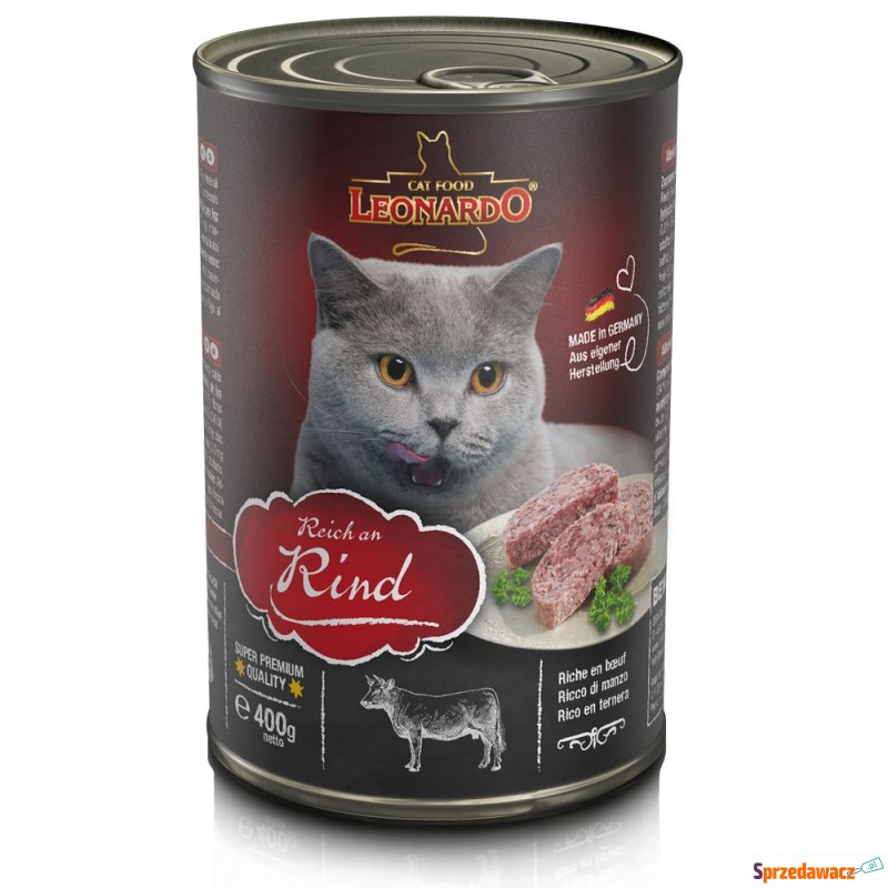 Leonardo All Meat, 6 x 400 g - Wołowina - Karmy dla kotów - Chorzów