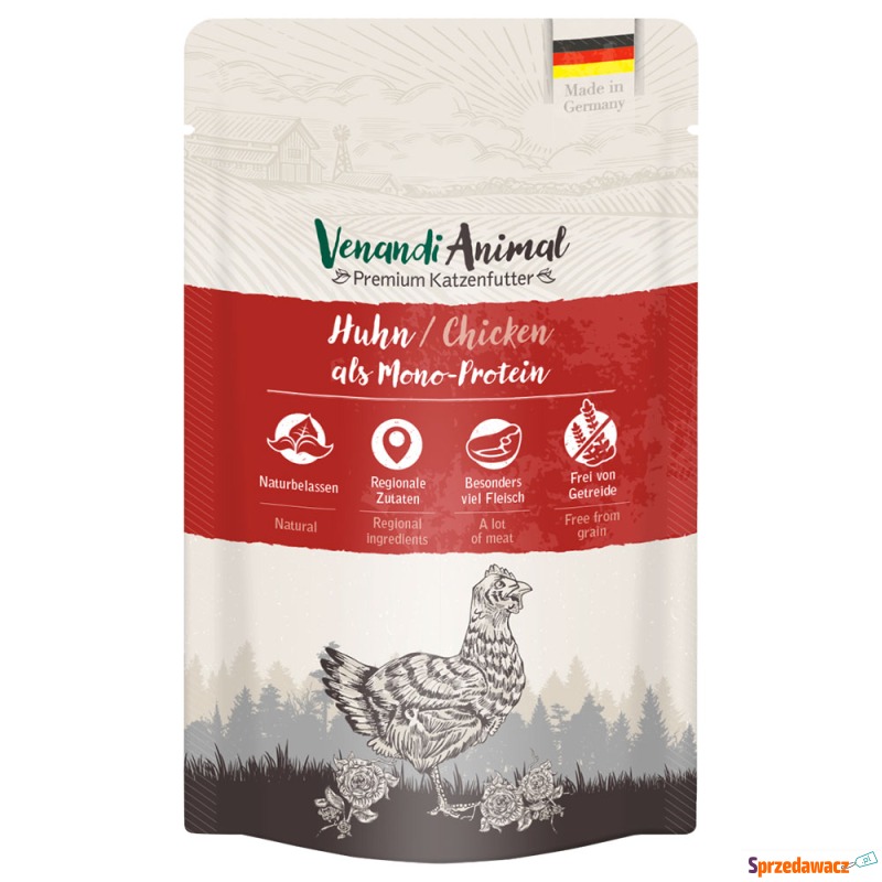 Venandi Animal Monoprotein 12 x 125 g - Kurczak - Karmy dla kotów - Legnica