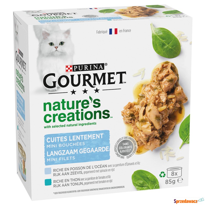 Gourmet Nature's Creations, 8 x 85 g - Ryby m... - Karmy dla kotów - Mielec
