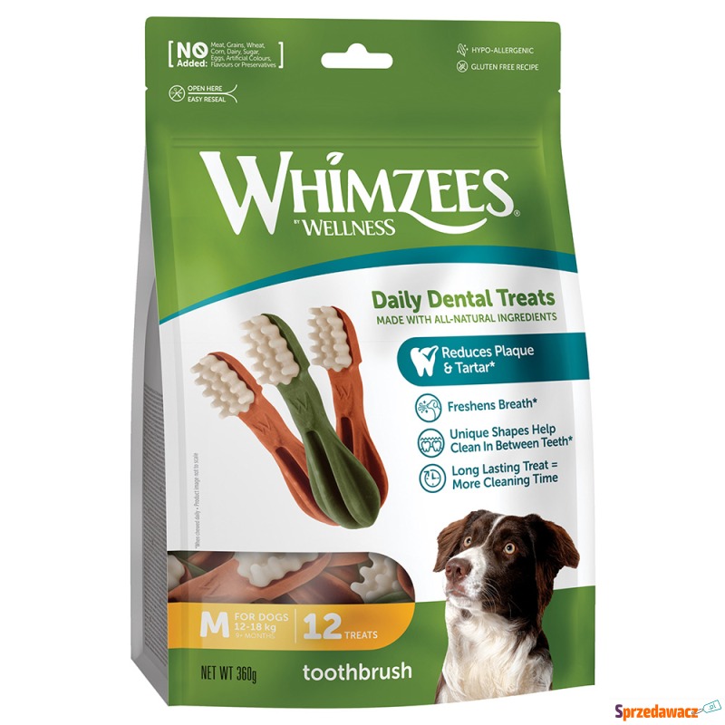 Whimzees by Wellness Toothbrush - Rozmiar M: dla... - Przysmaki dla psów - Wałbrzych