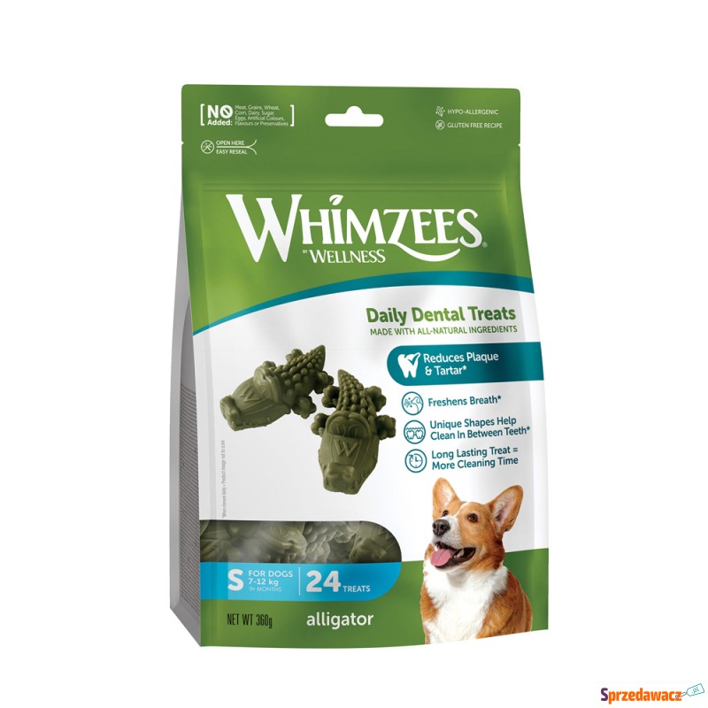 Whimzees by Wellness Alligator Snack - 2 x rozmiar... - Przysmaki dla psów - Miszkowice