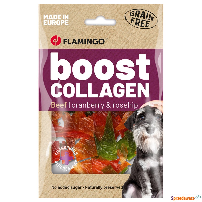 Flamingo Boost Collagen Chips, wołowina - 3 x... - Przysmaki dla psów - Włocławek