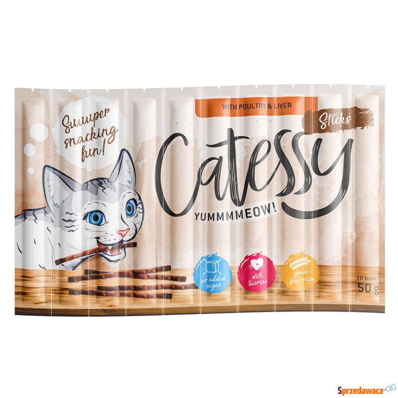 Mega Pakiet Catessy Sticks, 150 x 5 g - Z drobiem... - Przysmaki dla kotów - Inowrocław