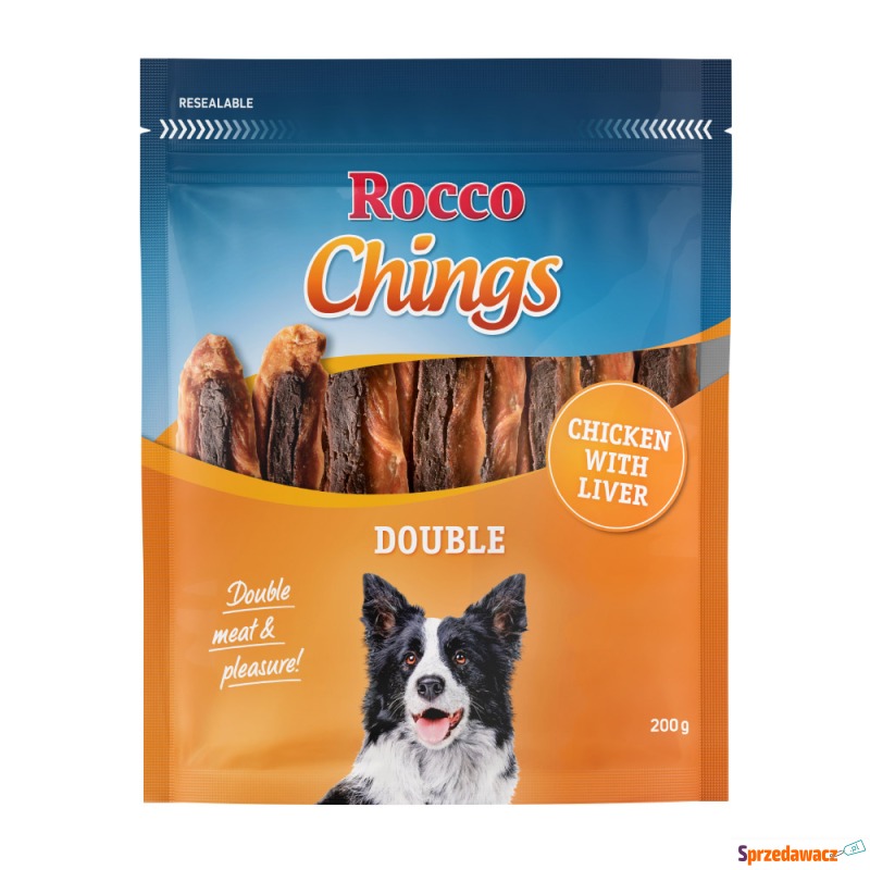 Rocco Chings Double mięsne paski do żucia - K... - Przysmaki dla psów - Bielsko-Biała