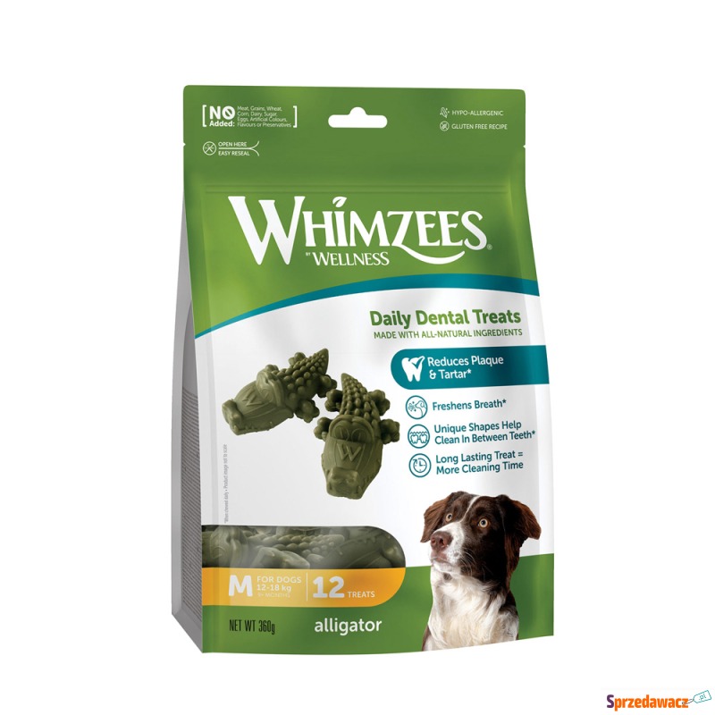 Whimzees by Wellness Alligator Snack - 2 x rozmiar... - Przysmaki dla psów - Konin