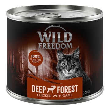 Megapakiet Wild Freedom Adult, 24 x 200 g - Deep Forest - Dziczyzna i kurczak