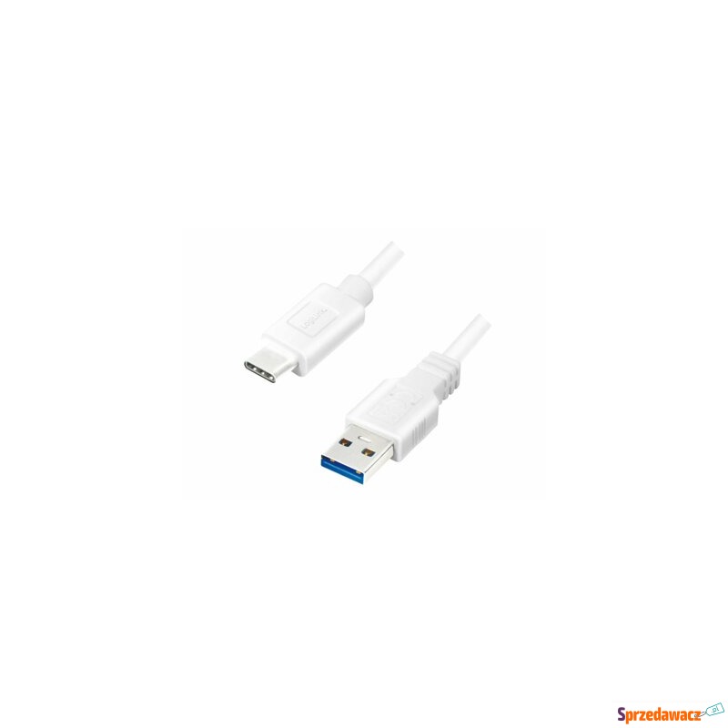 Kabel LogiLink USB 3.2 na USB Typ-C 0,5m biały... - Okablowanie - Głogów