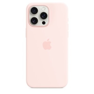 Etui Apple Silicone Case na iPhone 15 Pro Max MagSafe jasnoróżowy