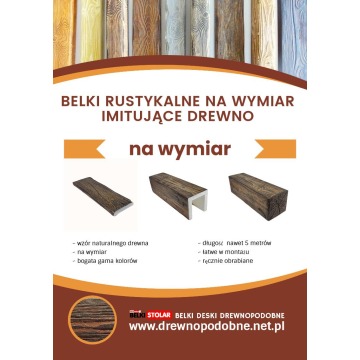 Belki styropianowe drewnopodobne od producenta na wymiar