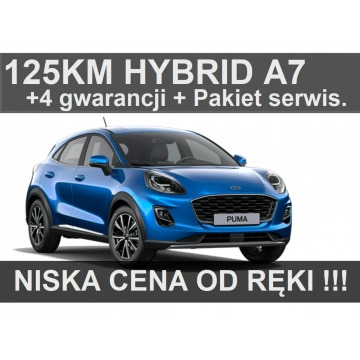 Ford Puma - Titanium A7 Hybrid 125KMWinter Dostępny od ręki Super Cena 1326zł