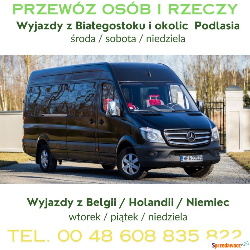 Przewóz osób i rzeczy z Belgii / Holandii i Niemiec - Transport, spedycja - Białystok