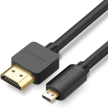 Kabel przewód Ugreen HDMI 4k 60Hz - micro HDMI, 3 m, czarny