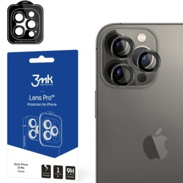Osłona na aparat 3mk Lens Protection Pro 1 zestaw dla iPhone 15 Pro, grafitowe