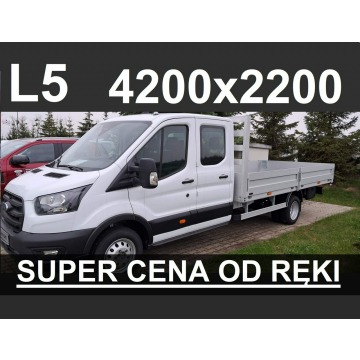 Ford Transit - Skrzynia 4200 X 2200 170KM Hak. 7-os. Podwójna kabina od ręki 2137zł