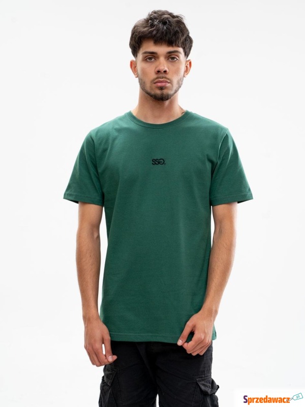 Koszulka Z Krótkim Rękawem Męska Zielona SSG... - Bluzki, koszulki - Świnoujście