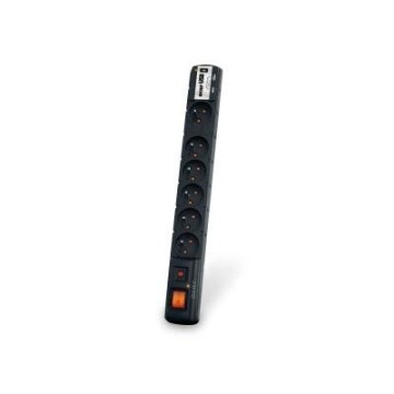 Acar Listwa zasilająca USB czarna (6 gniazd) 3.0m 2x USB 2.1A