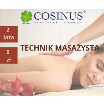 Technik masażysta w Cosinus za darmo