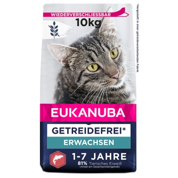 Eukanuba Adult Grain Free, z łososiem - 10 kg