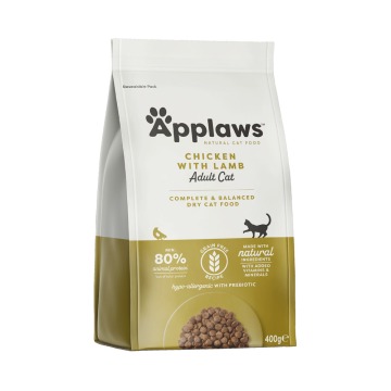 Applaws sucha karma dla kota, 350g/400 g - Z kurczakiem i jagnięciną
