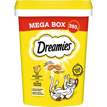 Dreamies Megatub przysmaki dla kota - Ser, 2 x 350 g