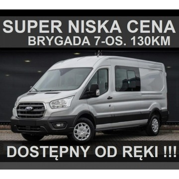 Ford Transit - L3H2 130KM Brygada 7-osob.  Niska Cena Dostępny od ręki ! 1953 zł