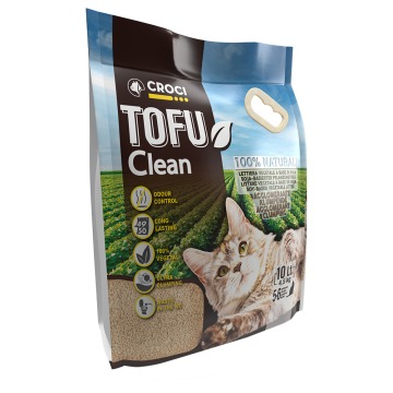 Croci Tofu Clean żwirek dla kota - 10 l (ok. 4,5 kg)