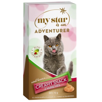 Pakiet mieszany My Star is an Adventurer – Creamy Snack Superfood - 24 x 15 g