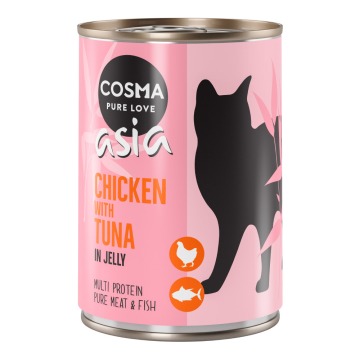 Pakiet Cosma Asia, 12 x 400 g - Kurczak z tuńczykiem