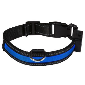 Eyenimal obroża LED dla psa, niebieska - Obwód szyi: 50-65 cm