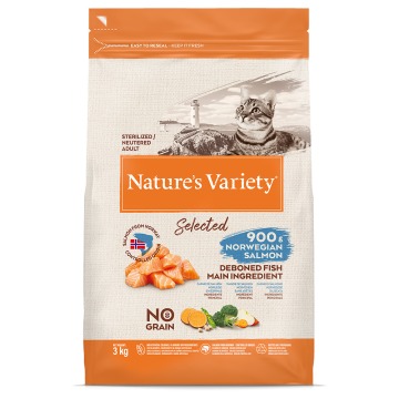 Nature's Variety Selected Sterilised, łosoś norweski - 3 kg